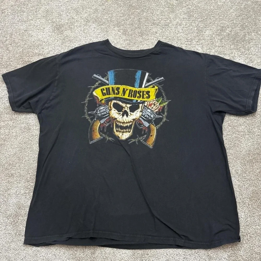 Bravado Guns N' Roses Black Band T-Shirt 2X Rock Graphic Tee